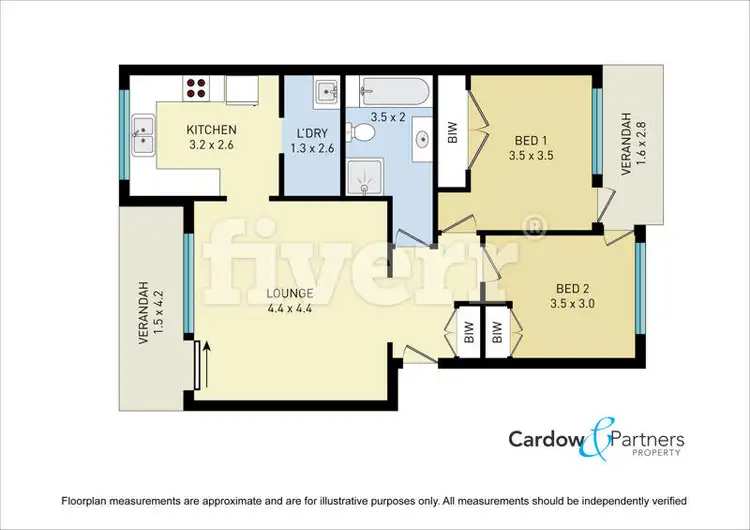 Floorplan of Homely unit listing, 4/20 Newry Street, Urunga NSW 2455