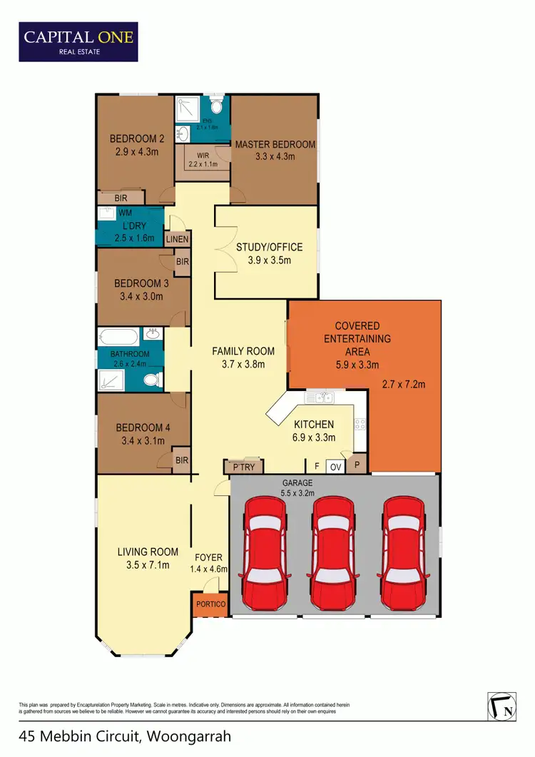 Floorplan of Homely house listing, 45 Mebbin Circuit, Woongarrah NSW 2259