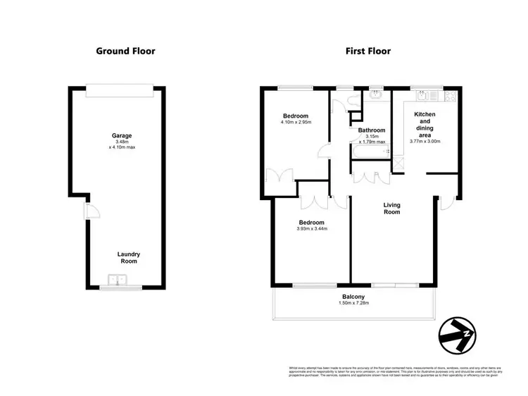 Floorplan of Homely unit listing, 2/485 Rode Road, Chermside QLD 4032
