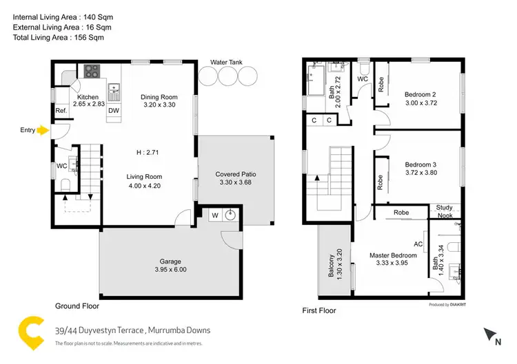 Floorplan of Homely townhouse listing, 39/44 Duyvestyn Terrace, Murrumba Downs QLD 4503