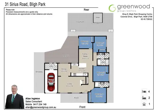 Floorplan of Homely house listing, 31 Sirius Road, Bligh Park NSW 2756