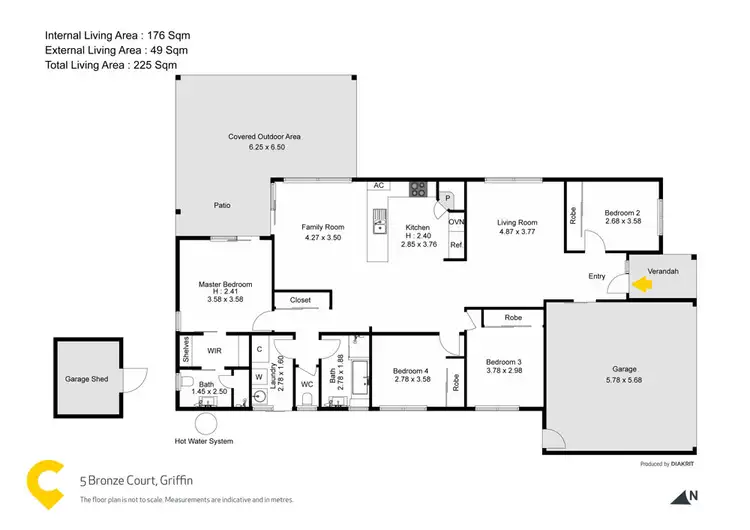 Floorplan of Homely house listing, 5 Bronze Court, Griffin QLD 4503