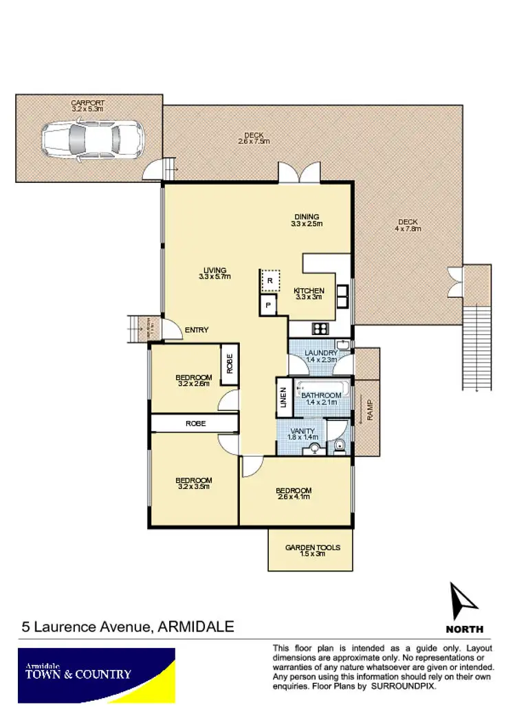 Floorplan of Homely house listing, 5 Laurence Avenue, Armidale NSW 2350
