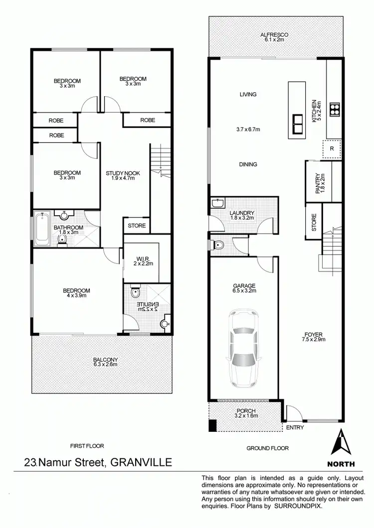 Floorplan of Homely house listing, 23 Namur St, Granville NSW 2142