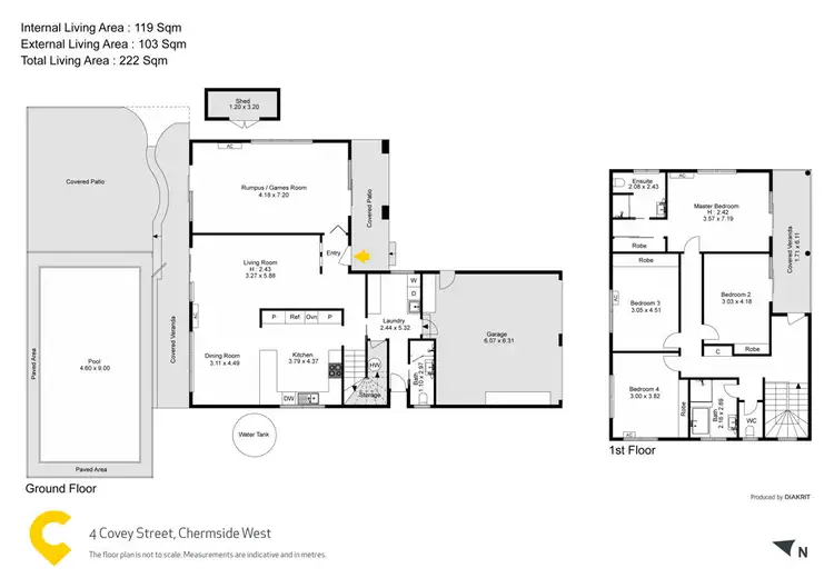 Floorplan of Homely house listing, 4 Covey Street, Chermside West QLD 4032