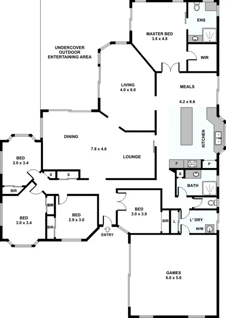 Floorplan of Homely rural property listing, 22-24 Caryota Court, Ningi QLD 4511