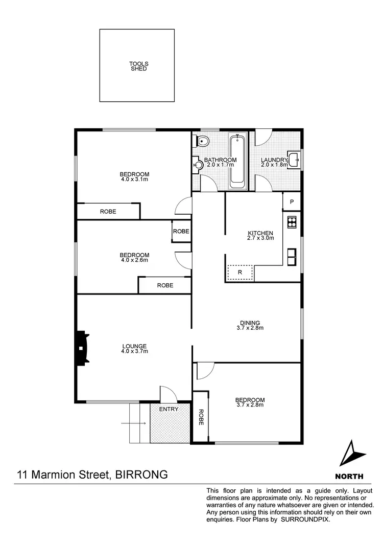 Floorplan of Homely house listing, 11 Marmion St, Birrong NSW 2143