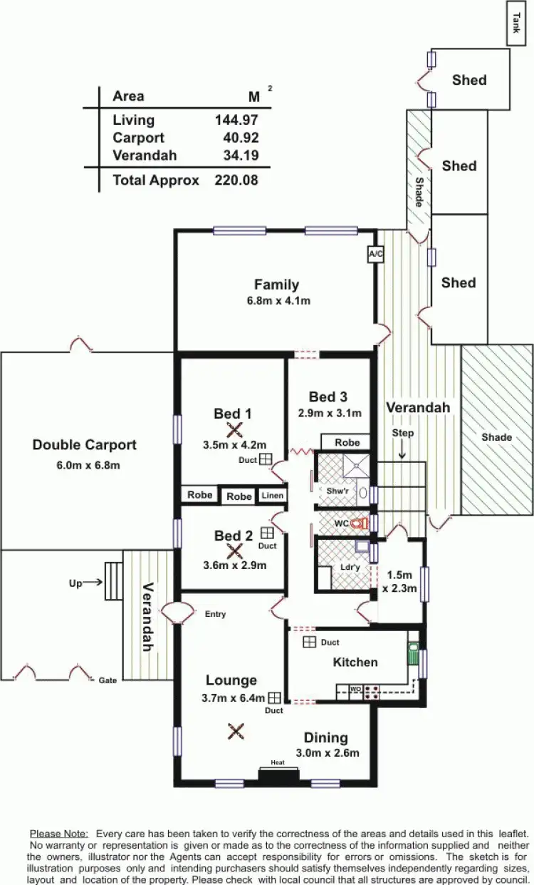 Floorplan of Homely house listing, 125 Collins Street, Broadview SA 5083