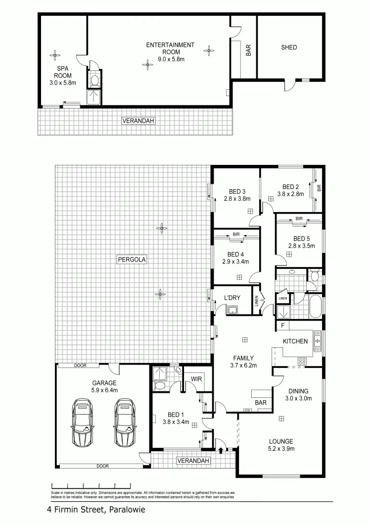 Floorplan of Homely house listing, 4 Firmin Street, Paralowie SA 5108