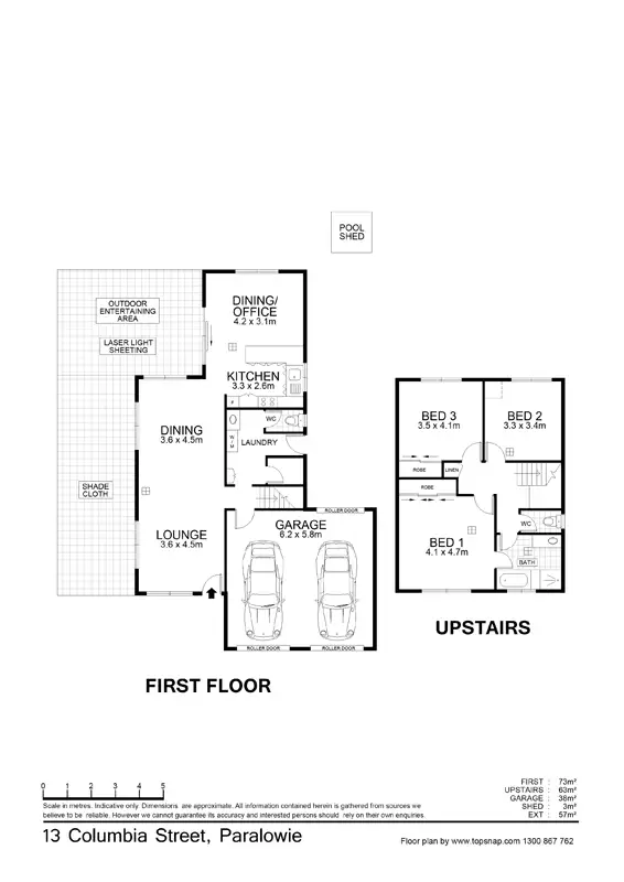 Floorplan of Homely house listing, 13 Columbia St, Paralowie SA 5108