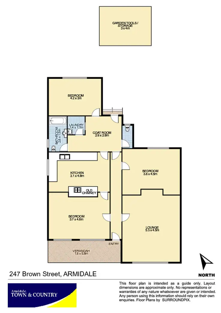 Floorplan of Homely house listing, 247 Brown Street, Armidale NSW 2350