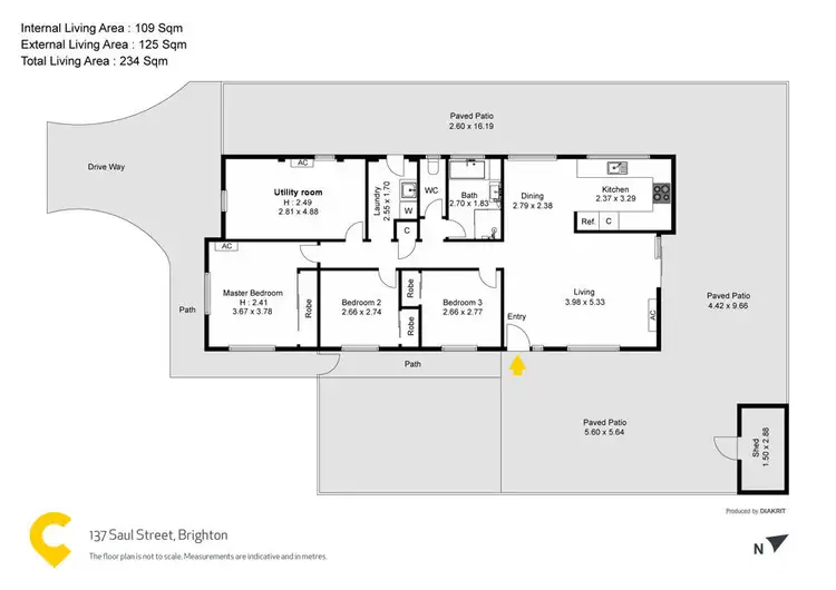 Floorplan of Homely house listing, 137 Saul Street, Brighton QLD 4017