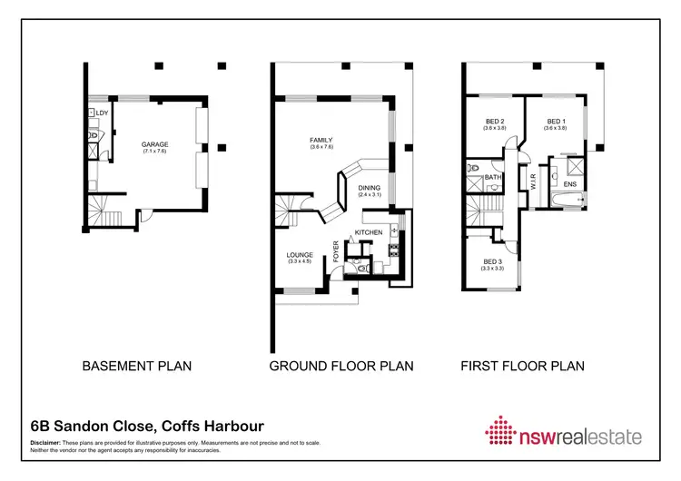 Floorplan of Homely townhouse listing, 2/6 Sandon Close, Coffs Harbour NSW 2450