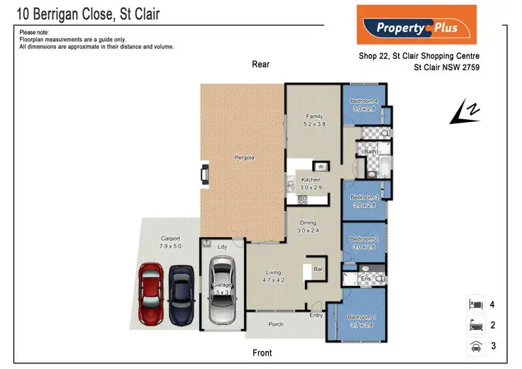 Floorplan of Homely house listing, 10 Berrigan Close, St Clair NSW 2759