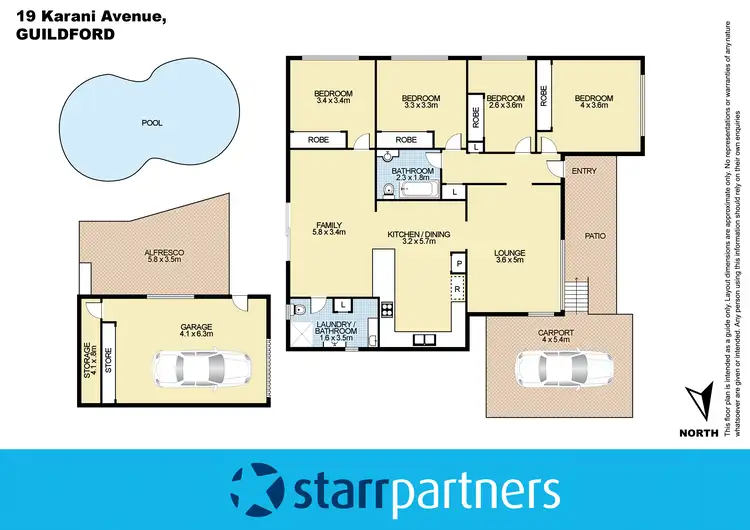 Floorplan of Homely house listing, 19 Karani Avenue, Guildford NSW 2161