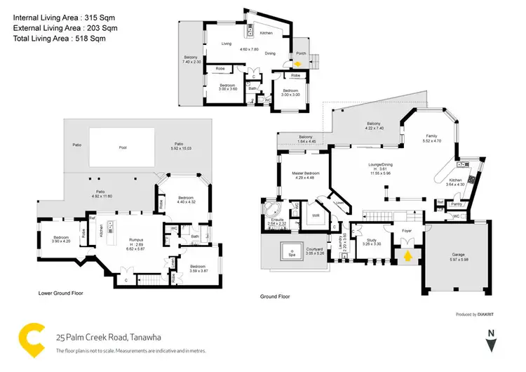 Floorplan of Homely house listing, 25 Palm Creek Road, Tanawha QLD 4556