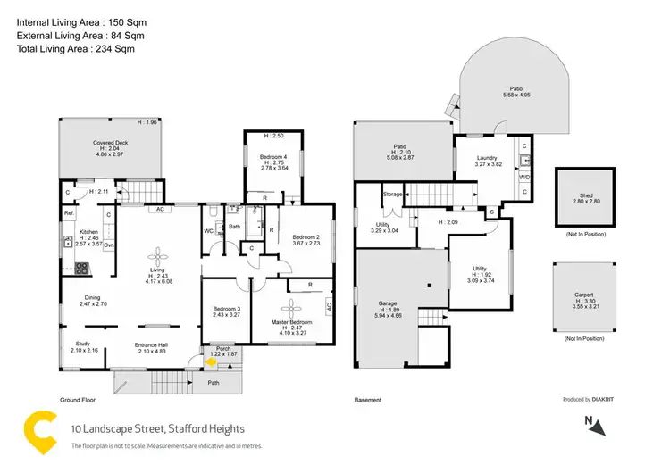 Floorplan of Homely house listing, 10 Landscape Street, Stafford Heights QLD 4053