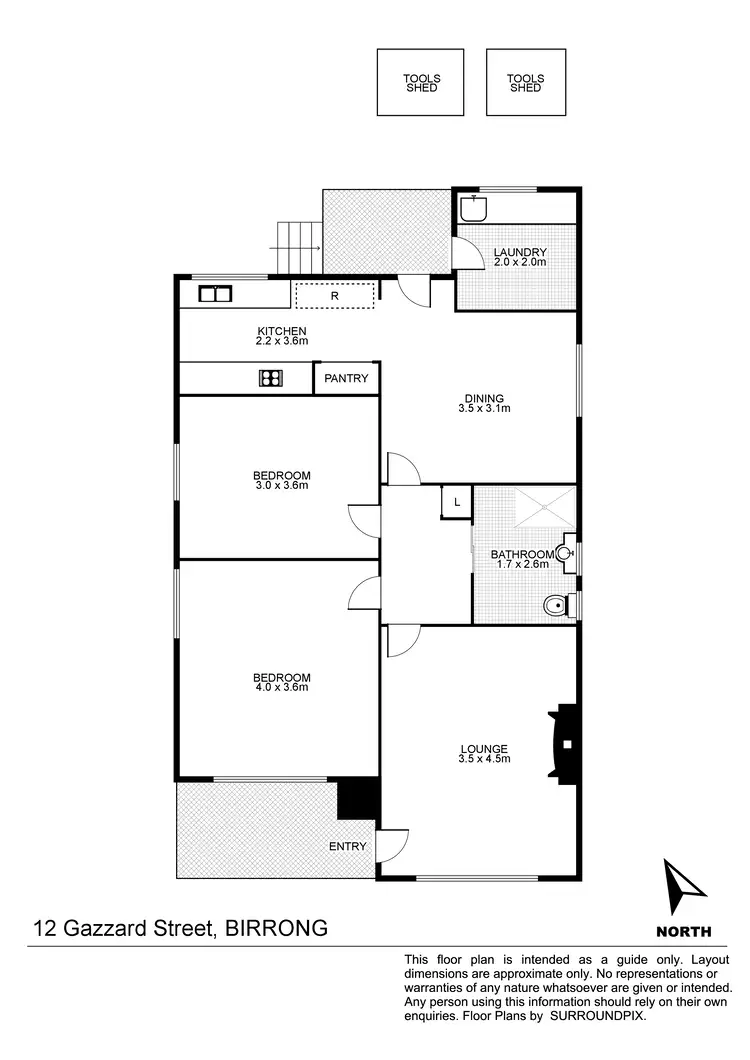 Floorplan of Homely house listing, 12 Gazzard St, Birrong NSW 2143