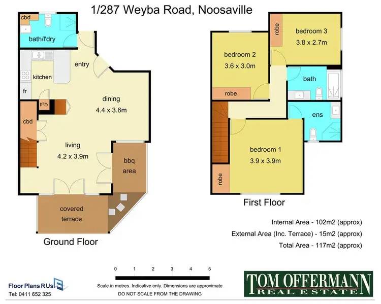 Floorplan of Homely unit listing, 1/287 Weyba Rd, Noosaville QLD 4566