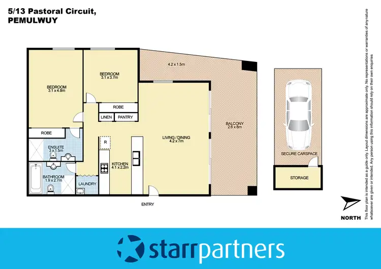 Floorplan of Homely unit listing, 5/13-19 Pastoral Circuit, Pemulwuy NSW 2145