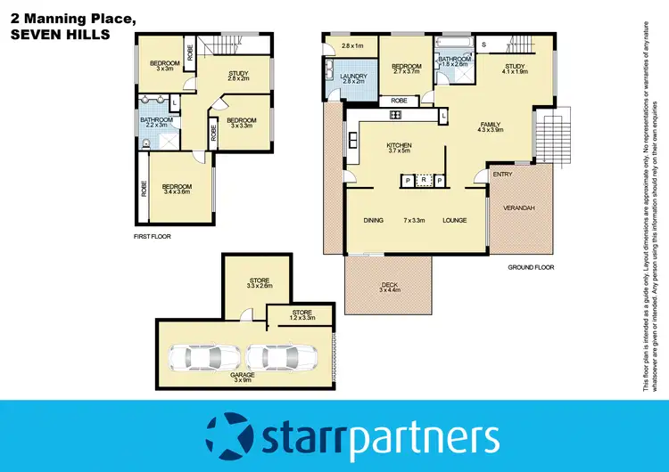 Floorplan of Homely house listing, 2 Manning Place, Seven Hills NSW 2147