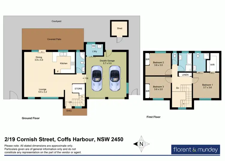 Floorplan of Homely townhouse listing, 2/19 Cornish St, Coffs Harbour NSW 2450