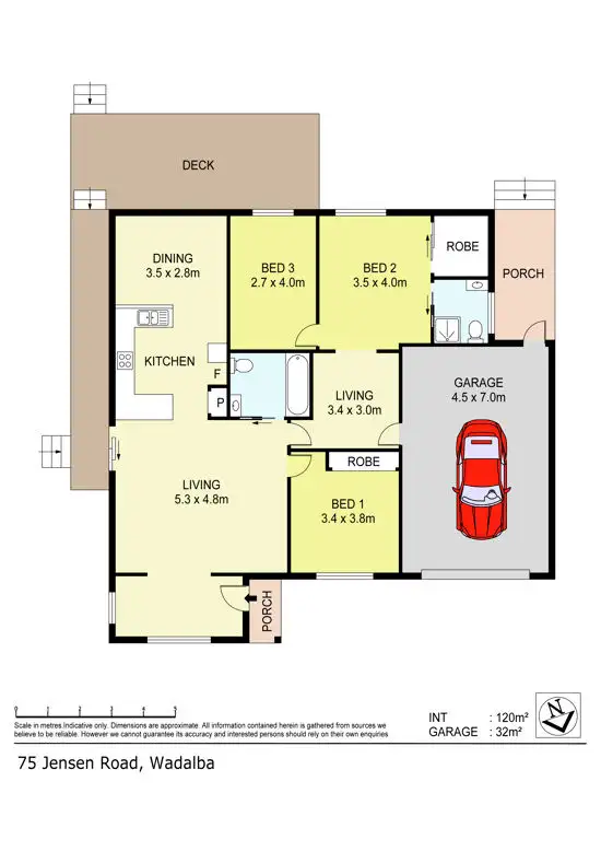 Floorplan of Homely house listing, 75 Jensen Road, Wadalba NSW 2259