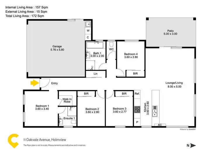 Floorplan of Homely house listing, 11 Oakvale Avenue, Holmview QLD 4207