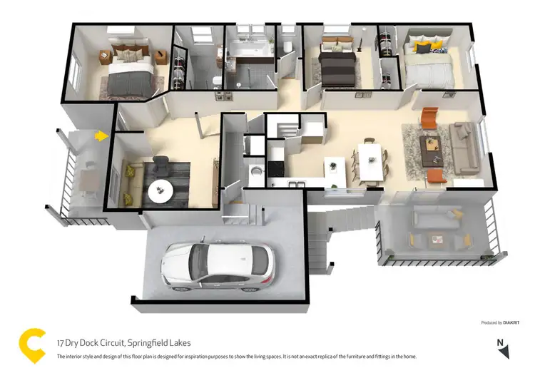 Floorplan of Homely house listing, 17 Dry Dock Circuit, Springfield Lakes QLD 4300