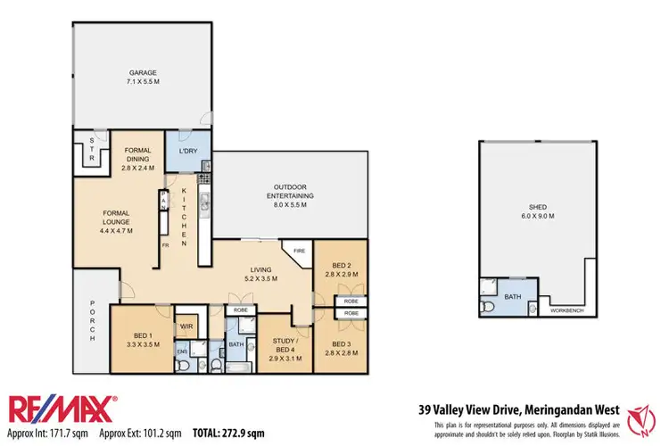 Floorplan of Homely house listing, 39 Valley View Drive, Meringandan West QLD 4352