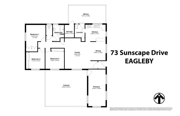 Floorplan of Homely house listing, 73 Sunscape Drive, Eagleby QLD 4207