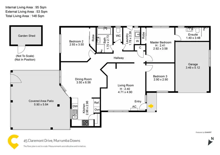 Floorplan of Homely house listing, 45 Claremont Drive, Murrumba Downs QLD 4503