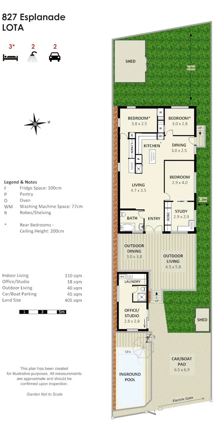 Floorplan of Homely house listing, 827 Esplanade, Lota QLD 4179
