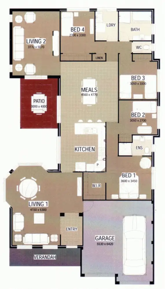Floorplan of Homely house listing, 8 Colonial Street, Wadalba NSW 2259
