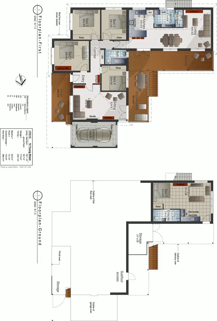 Floorplan of Homely house listing, 14 Young St, Wagga Wagga NSW 2650