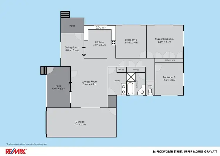 Floorplan of Homely house listing, 36 PICKWORTH ST, Upper Mount Gravatt QLD 4122