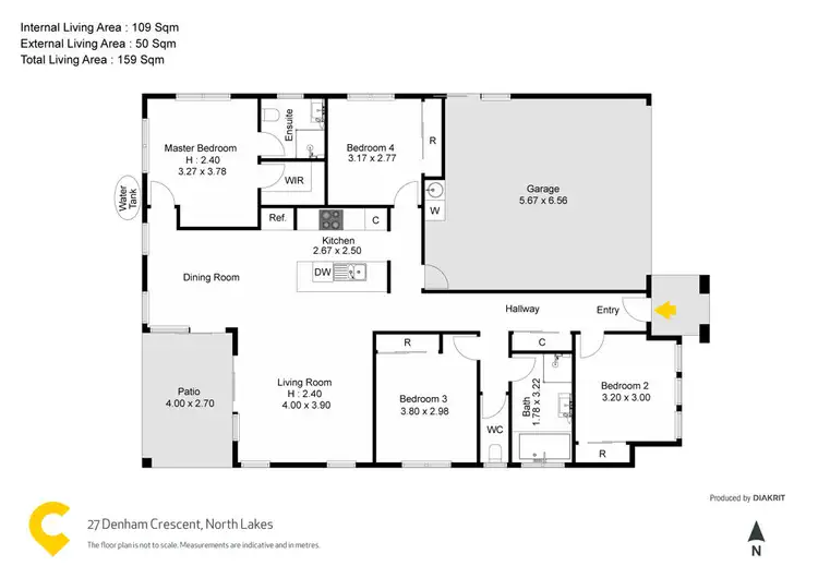 Floorplan of Homely house listing, 27 Denham Crescent, North Lakes QLD 4509