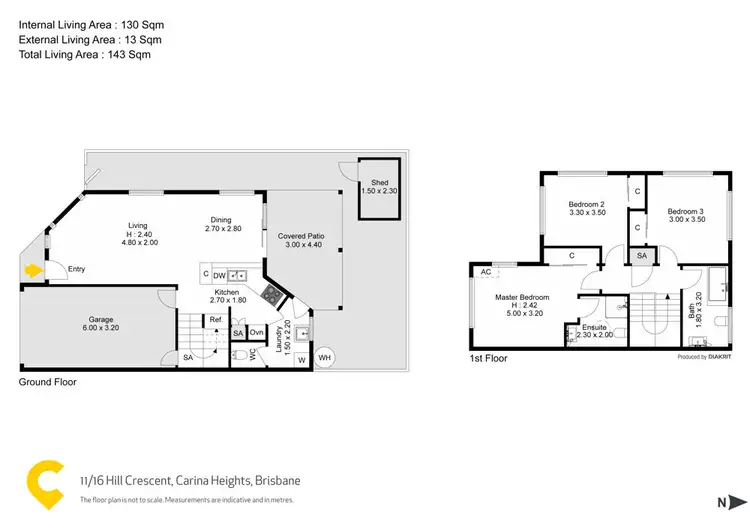 Floorplan of Homely townhouse listing, 11/16 Hill Crescent, Carina Heights QLD 4152