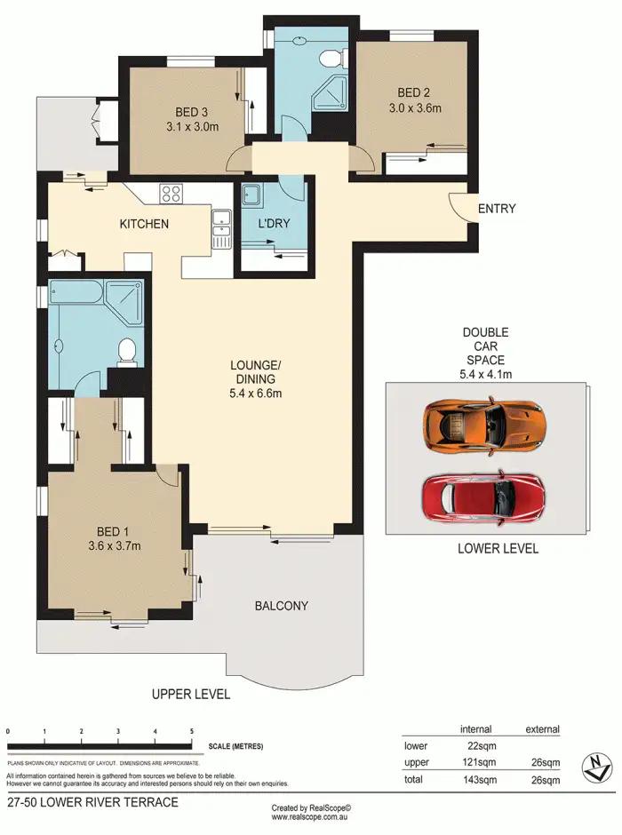 Floorplan of Homely apartment listing, 27/50 Lower River Terrace, South Brisbane QLD 4101