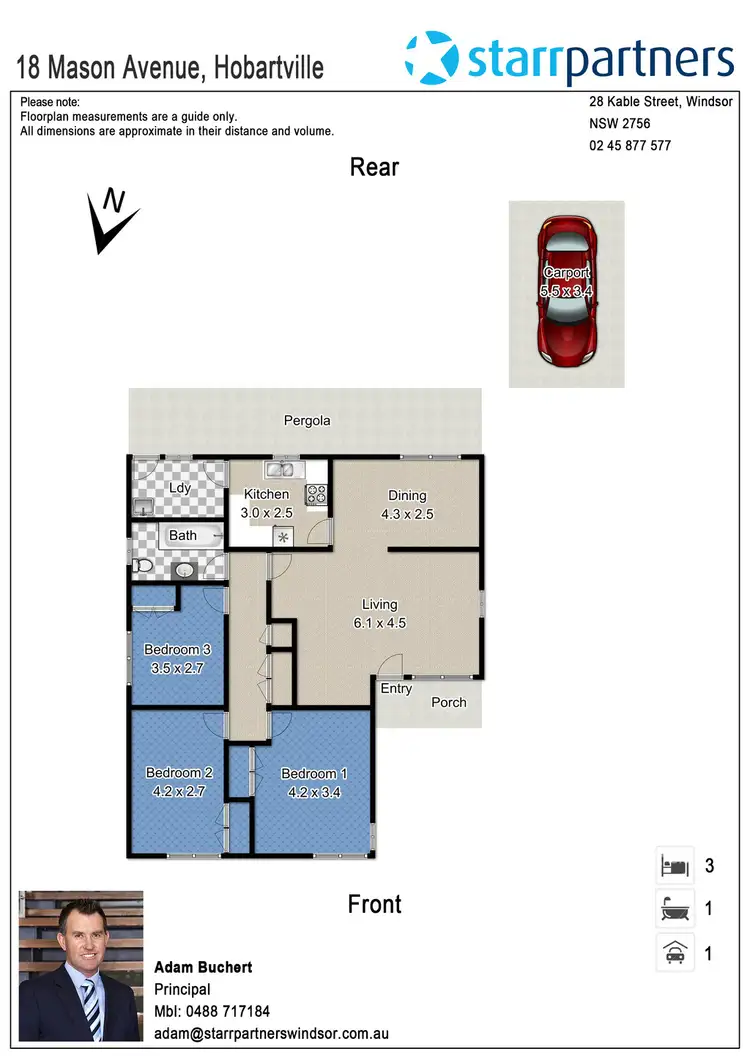 Floorplan of Homely house listing, 18 Mason Avenue, Richmond NSW 2753