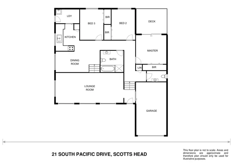 Floorplan of Homely house listing, 21 South Pacific Drive, Scotts Head NSW 2447