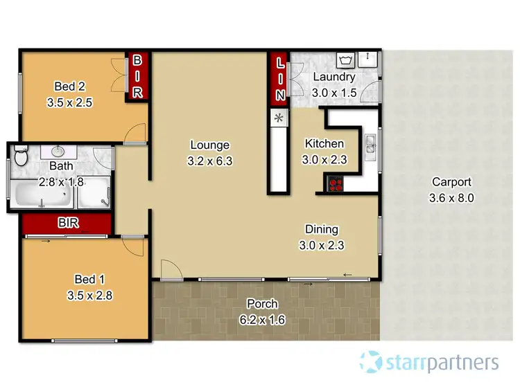 Floorplan of Homely house listing, 1/33 Collith Avenue, South Windsor NSW 2756