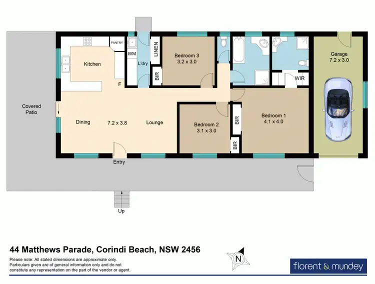 Floorplan of Homely house listing, 44 Matthews Pde, Corindi Beach NSW 2456
