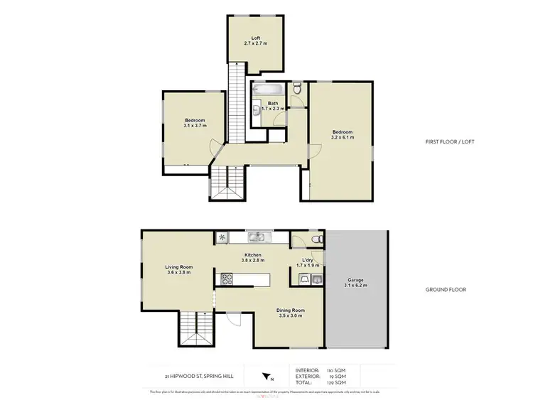 Floorplan of Homely house listing, 21 Hipwood Street, Spring Hill QLD 4000