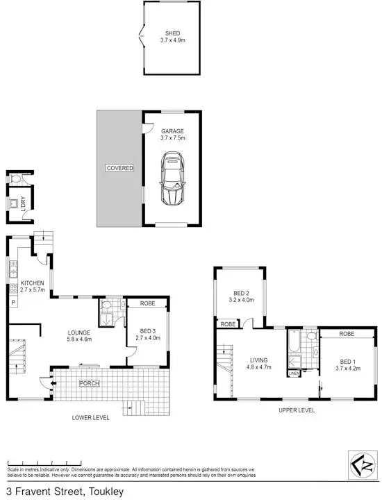 Floorplan of Homely house listing, 3 Fravent Street, Toukley NSW 2263