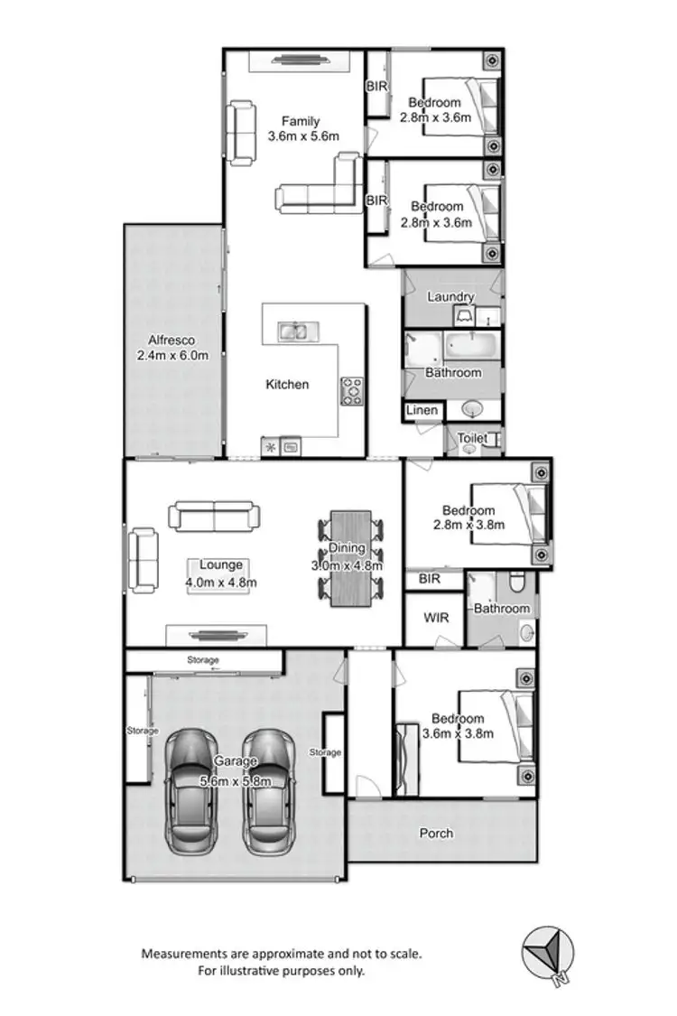 Floorplan of Homely house listing, 11 Fino Way, Quakers Hill NSW 2763