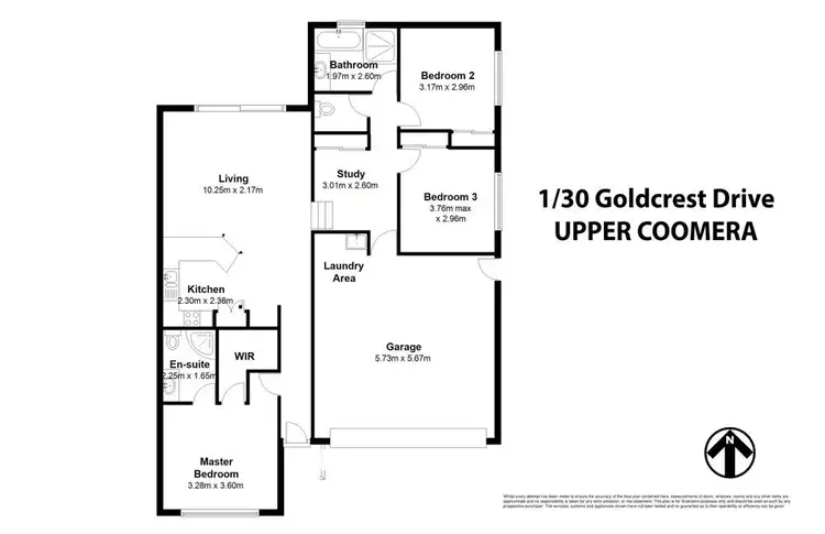 Floorplan of Homely unit listing, 2/30 Goldcrest Drive, Upper Coomera QLD 4209