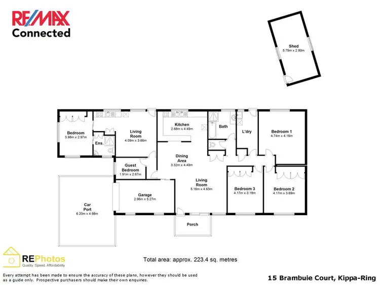 Floorplan of Homely house listing, 15 Drambuie Court, Kippa-ring QLD 4021