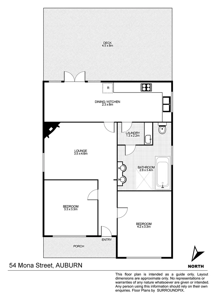 Floorplan of Homely house listing, 54 Mona St, Auburn NSW 2144
