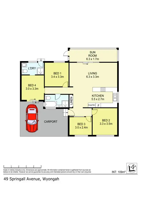 Floorplan of Homely house listing, 49 Springall Avenue, Wyongah NSW 2259